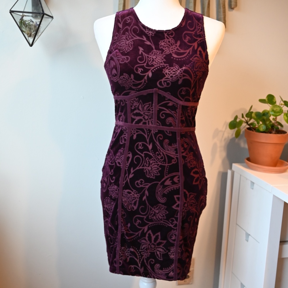 Free People Burnout Babe Velvet Bodycon Dress